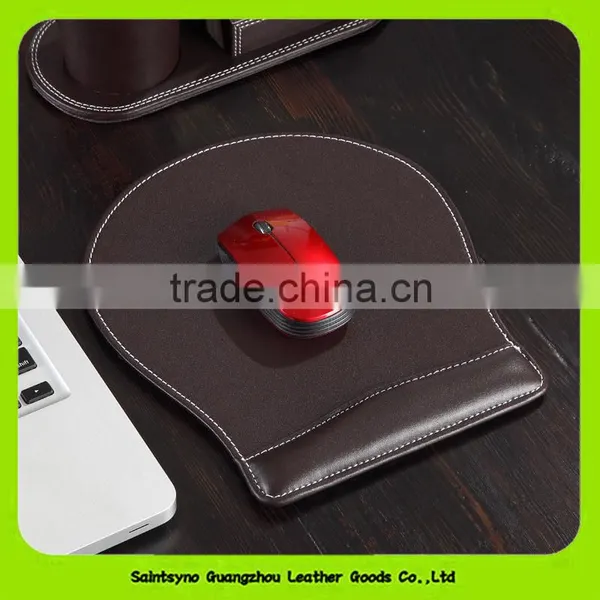 15009 2016 Hot Leather Promotion Mouse Pad Wrist Support Mouse Pad photo-2