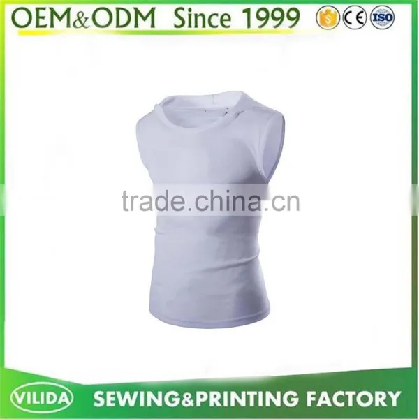 New 100% Polyester Mesh Fiber Tank Top Custom Men Gym Singlet Zipper Up Tank Top OEM photo-6