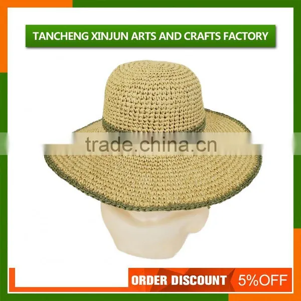 Beautiful Foldable Ladies Fashion Beach Straw Hat photo-6