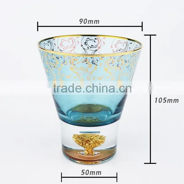 7.4 oz Fancy Wide Mouth Wine Glass Scotch Whiskey Rock Glass photo-4