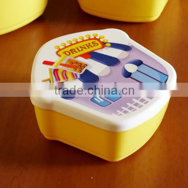Gift Idea Cute Cartoon Kids Food Storage Container Set, Set of 4 photo-5