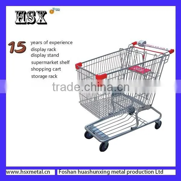 Japanese Style Powder Coated Shopping Cart HSX-1777 photo-4