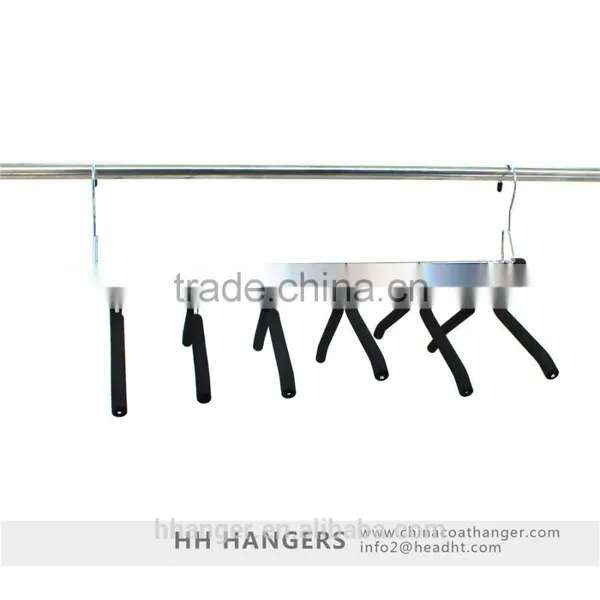 6ps Black Foamed Metal Stainless Steel Shirt Clothes Hangers Collection