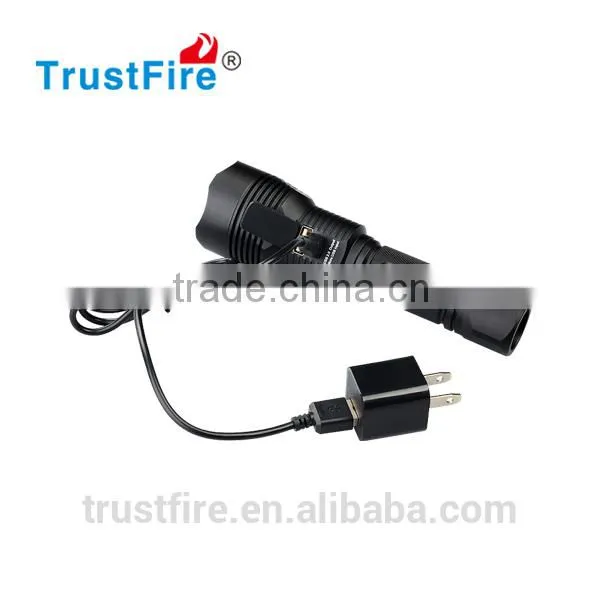 TrustFire Jie8 USB Port Directly Charged Cree XML-2 1000lumens Led Flashlight photo-4