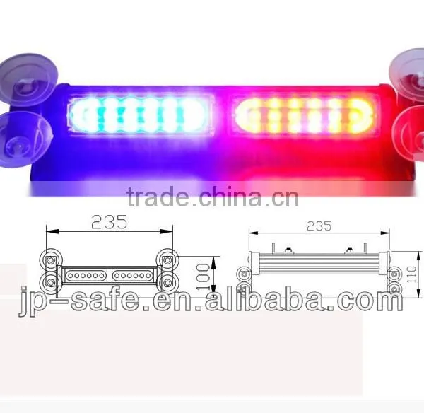 12 LED Emergency Vehicle Dash Warning Strobe Flash Light With Suction Cups LTDG81W-B photo-4