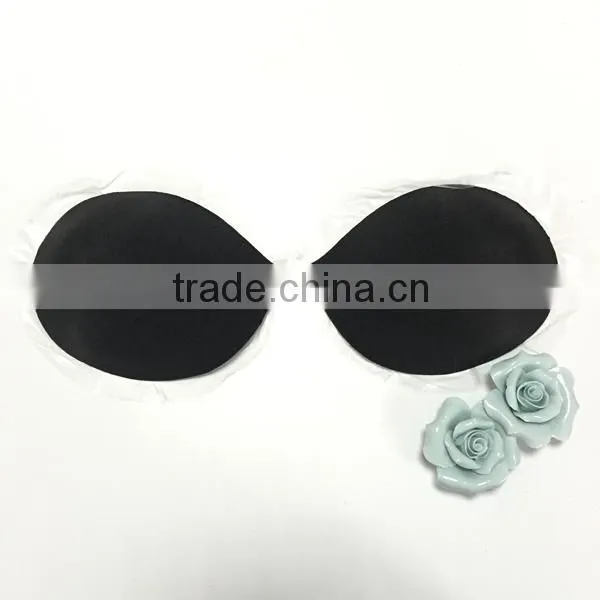 High Quality China Factory Sexy Lingerie Sexy Invisible Breathable Strapless Self Adhesive Silicon Bras photo-3