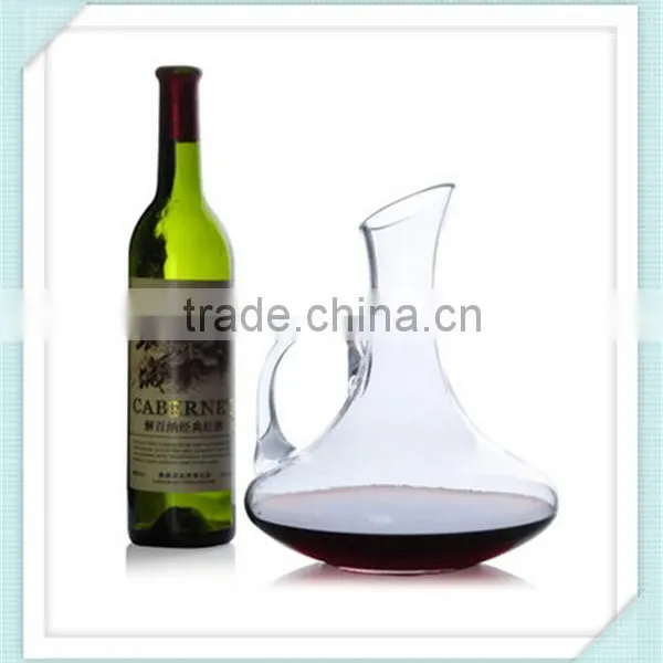 2016 Handmade Crystal Decanter Wine Lead Free Glass Wine Mouth Blowing Decanter for Sale photo-3