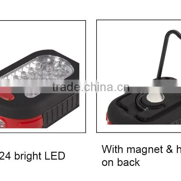 Portable Led Flexible Magnetic Work Light With 2 Hooks on Back photo-2