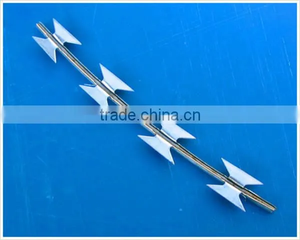 Galvanized Razor Barbed Wire Fence and Stainless Razor Barbed Wire