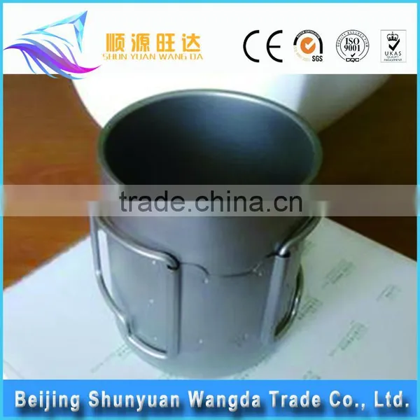 Outdoor Titanium Camping Mug Titanium Cup Water Kettle Foldable Water Bottle photo-3