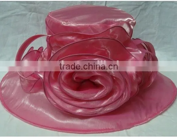 Woman White Satin Church Hats photo-4
