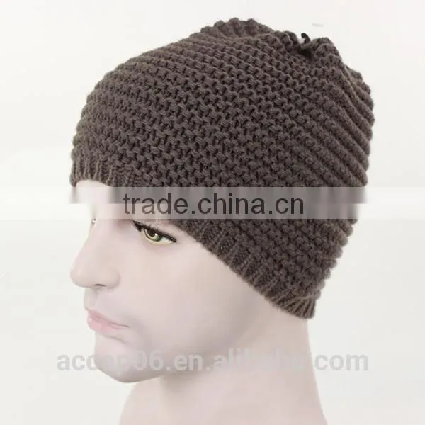 Custom Plain Beanie Slouch Winter Hat photo-3