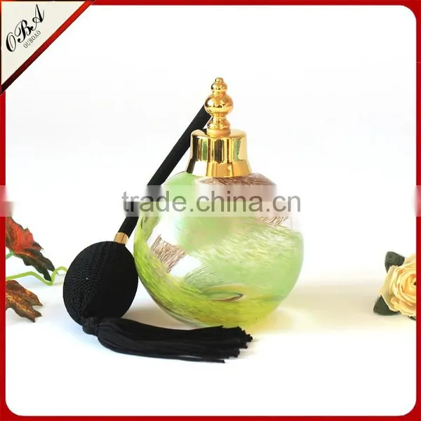 Wholesale High-grade Cheap Multicolour Circular Glass Transparent Gasbag Perfume Bottle With Airbag Spray Pump photo-3