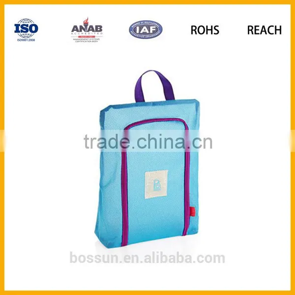 Manufacturing Portable Waterproof Nylon Bag Organizer Travel Shoe Bags With Zipper Closure photo-5