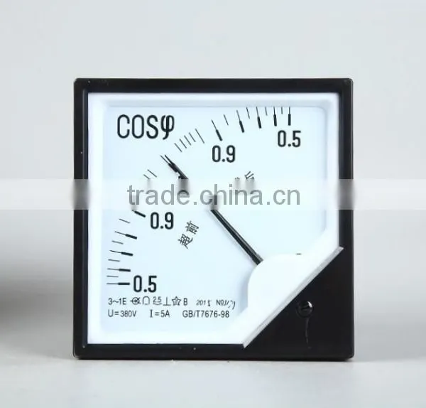 High Precision Analog COS Power Factor Meter 0.5-1-0.5 photo-2