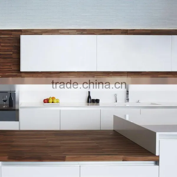 Modern Style Laminate Carcass and Lacquer Door Kitchen Cabinet 2016 photo-5