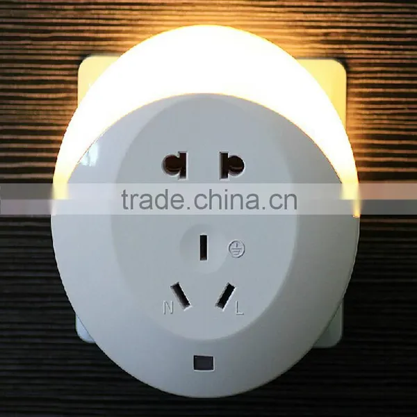Smart Design LED Night Light With Light Sensor and Dual USB Wall Plate Charger Perfect for Bathrooms Bedrooms EU/US Plug photo-6
