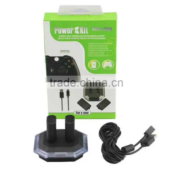 Wholesale Battery Charging Station With Two Batteries And USB Cable For XBOX One Wireless Controllers photo-5