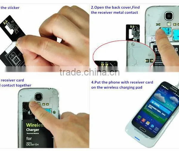 Ultra-slim Qi-compliant Wirless Charging Adapter Inductive Charger Receiver For Samsung Galaxy S4 I9500 photo-5