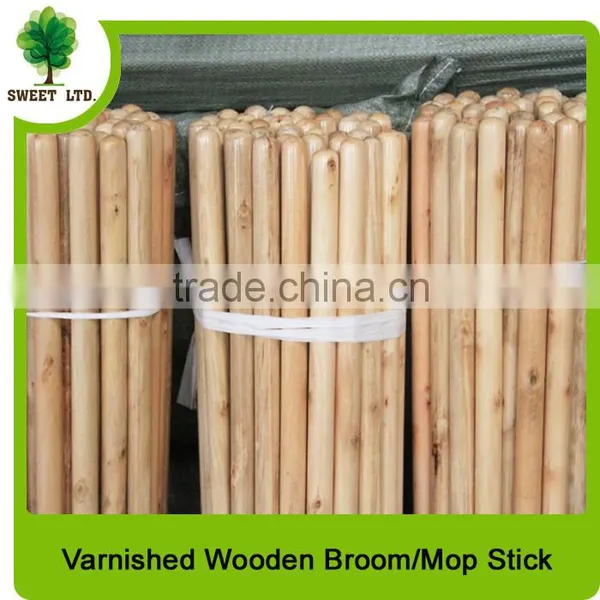Painted Best Quality Wood Broom Stick Best Selling Made in China photo-2