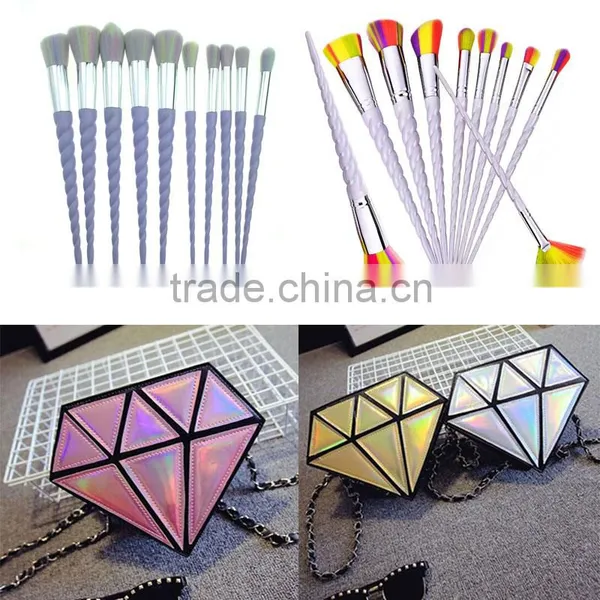 With Diamond Makeup Bag 5/10pcs Brush Makeup Custom Spiral Makeup Brush