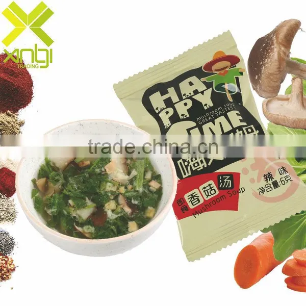 Savory Freeze Dried 6g Hot and Spicy Flavour Instant Mushroom Soup photo-6