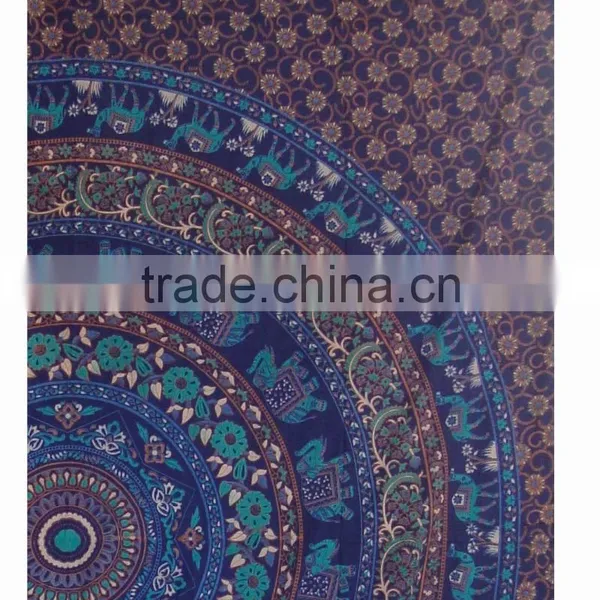 Twin Hippie Indian Tapestry Elephant Mandala Throw Wall Hanging Gypsy Bedspread Bad Sheet photo-4