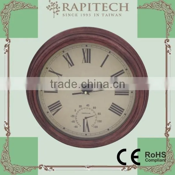 12 Inch Plastic Garden Thermometer Clock photo-3