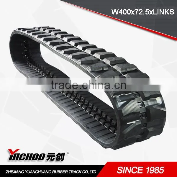 Rubber Track 400x72.5x72W for MM40B/CR/SR/T MM45B/T MM55SR MM57SR MX45 Excavtor Track