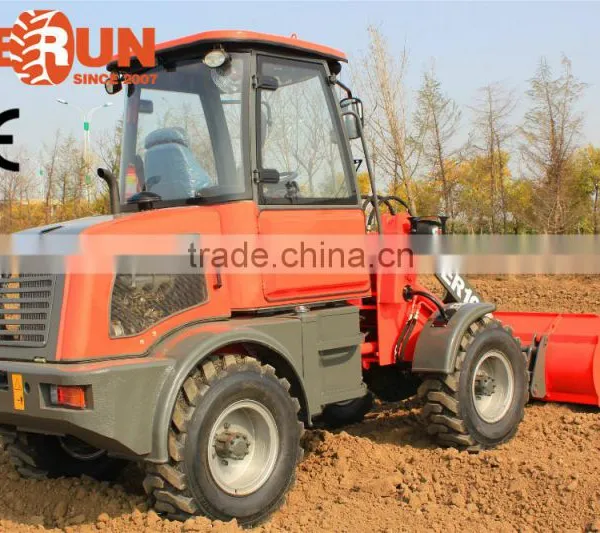 Everun Brand Farming Tools 1.0 Ton Compact Wheel Loader With Mixer Bucket photo-6