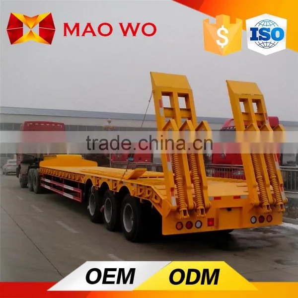 Maowo Used 13M Low Bed Semi Trailer for Hot Sale photo-6