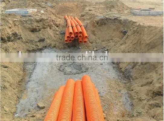 50-250 mm Flexible Underground Corrugated Conduit Modified Polypropylene Pipe for Electrical photo-6