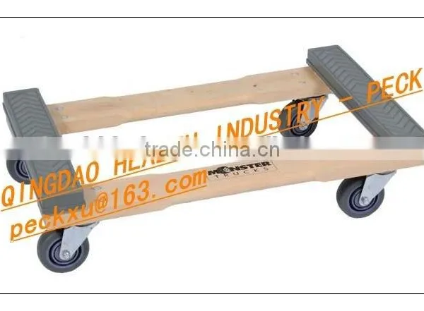 Wood Deck 30"X60" Platform Truck With 6"x2" Heavy Duty Casters photo-6
