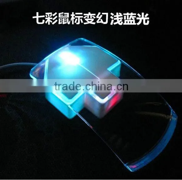 Latest LED Clear Wired Mouse Colorful Transparent LED Mouse photo-4