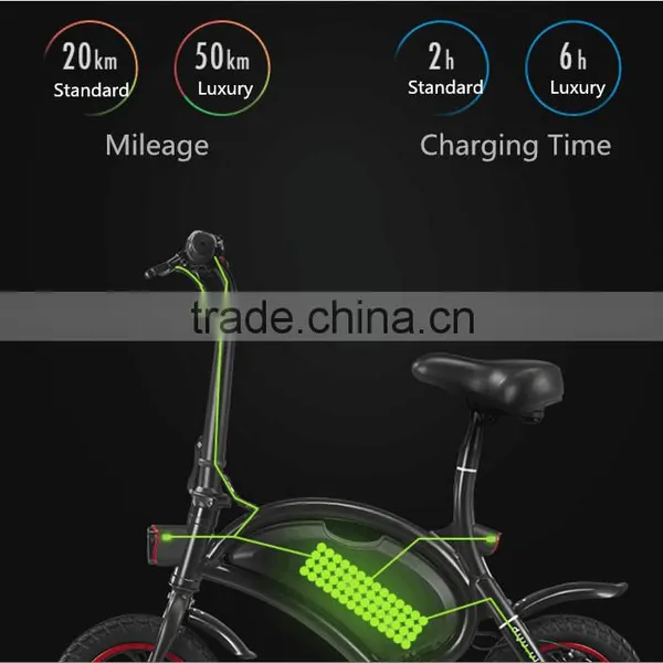 Mini Light Smart Mobile APP Control Electric Folding Bicycle, Colorful 36V 350W Aluminum Alloy 12inch Fold Electric Bicycle photo-5