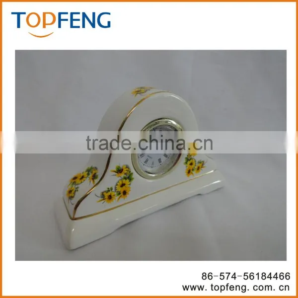Vintage Table Clock/Porcelain Table Clock photo-5