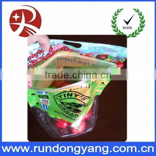 CPP Plastic Stand up Pouch Slider Zip Lock Protection Fruit Bag for Grape photo-4