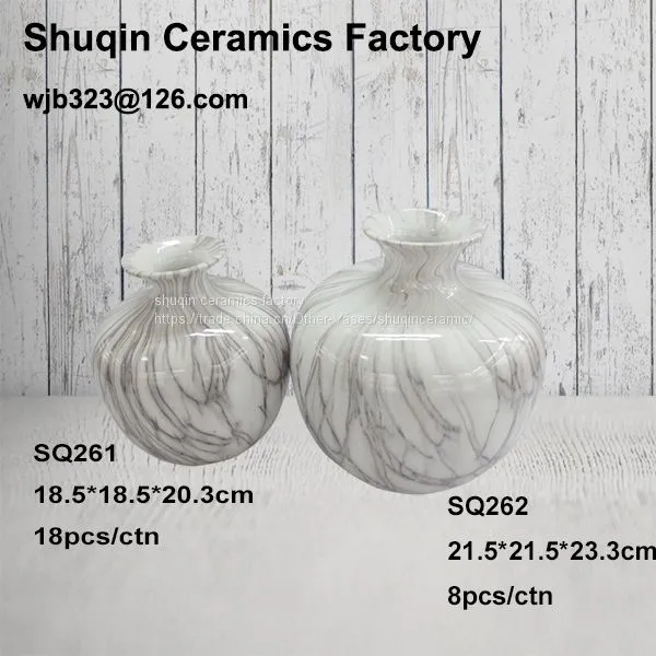 Home Decoration Ceramic Flower Vase Artificial Flower Vase Indoor Vase photo-3