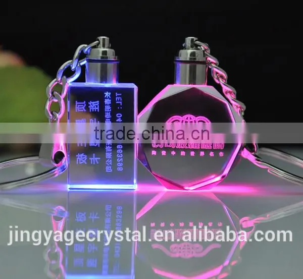 High Quality 3d Laser Crystal Kechain photo-6