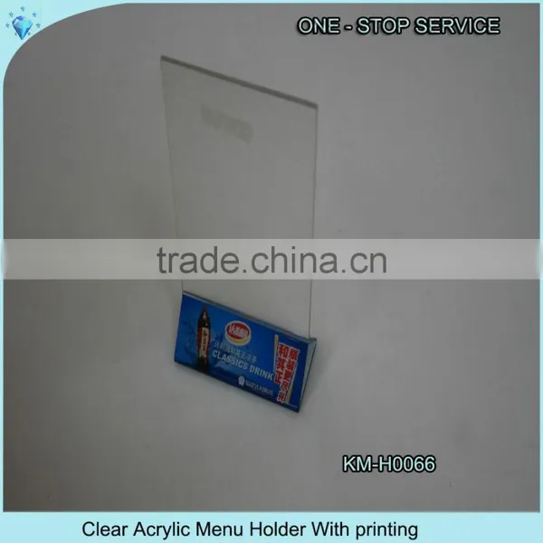 Customize T Shape Acrylic Pos Display Menu Holder photo-4