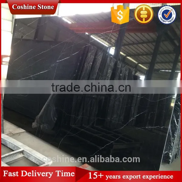 Indoor Projects Marquina Black Marble Slabs Natural Stone Slab photo-4