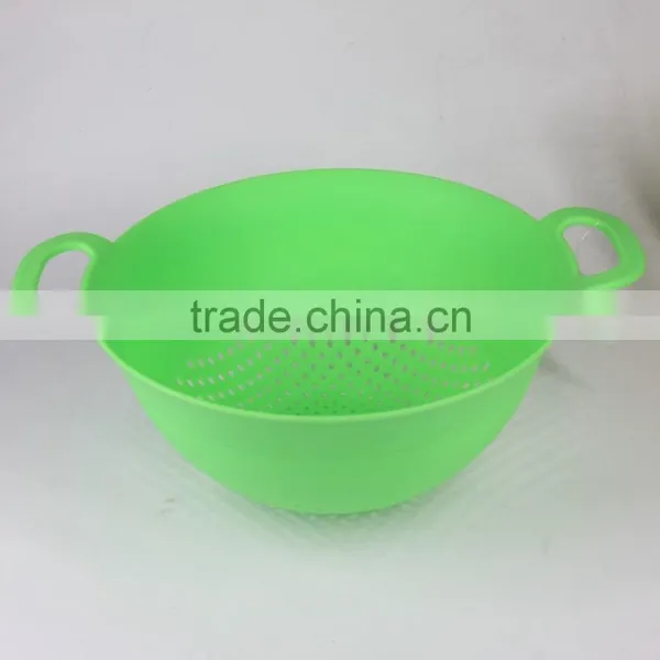 Big Plastic Bowl With Handle for Washing Vegetables Fruits photo-2