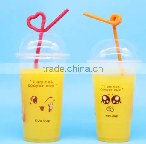 Hot Sale Disposable Plastic Cup,Juice Cup,Drinking Cup With Lid photo-5