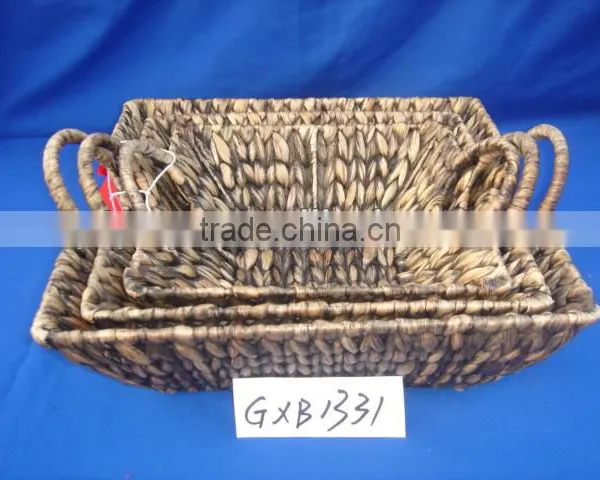 High Quality Fruit Food Basket Made of Water Hyacinth 2013 Style