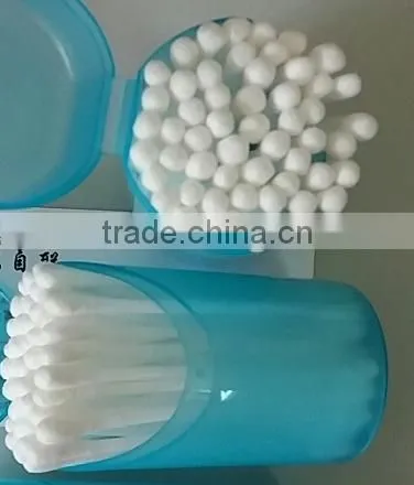 COTTON SWABS 100% NATURAL COTTON DOUBLE HEAD AND PP STICKS FOR COSMETIC AND DAILY USE photo-2