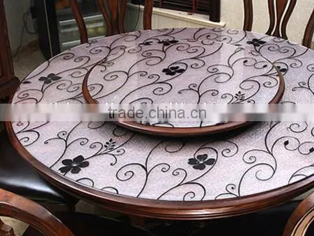 Roundtable Waterproof Cloth Table Mats Pvc Soft Glass Taiwan Arming Oil Anti-hot Round Plastic Tablecloths photo-3