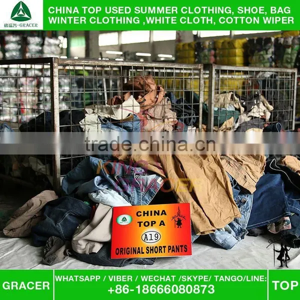 Warehouse Bales 100Kg Brand Name Men Short Pants Used Clothing Dealer photo-3