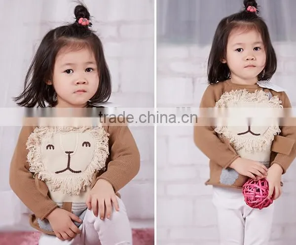 2016 Hot Sell Handmade 3D Lions Children Knitted Sweater photo-3