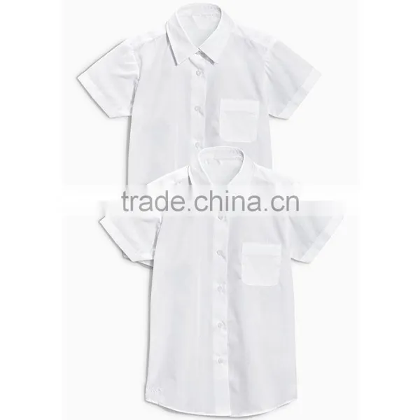 Chinese Factory Wholesale Apparel Primary School Uniform Design White Shirts photo-2
