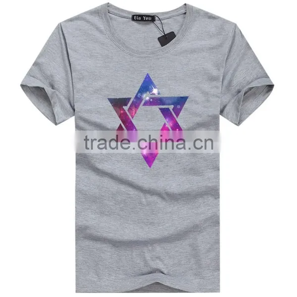 Top Quality Start Design Wholesale White 100% Cotton T Shirts For Men photo-4